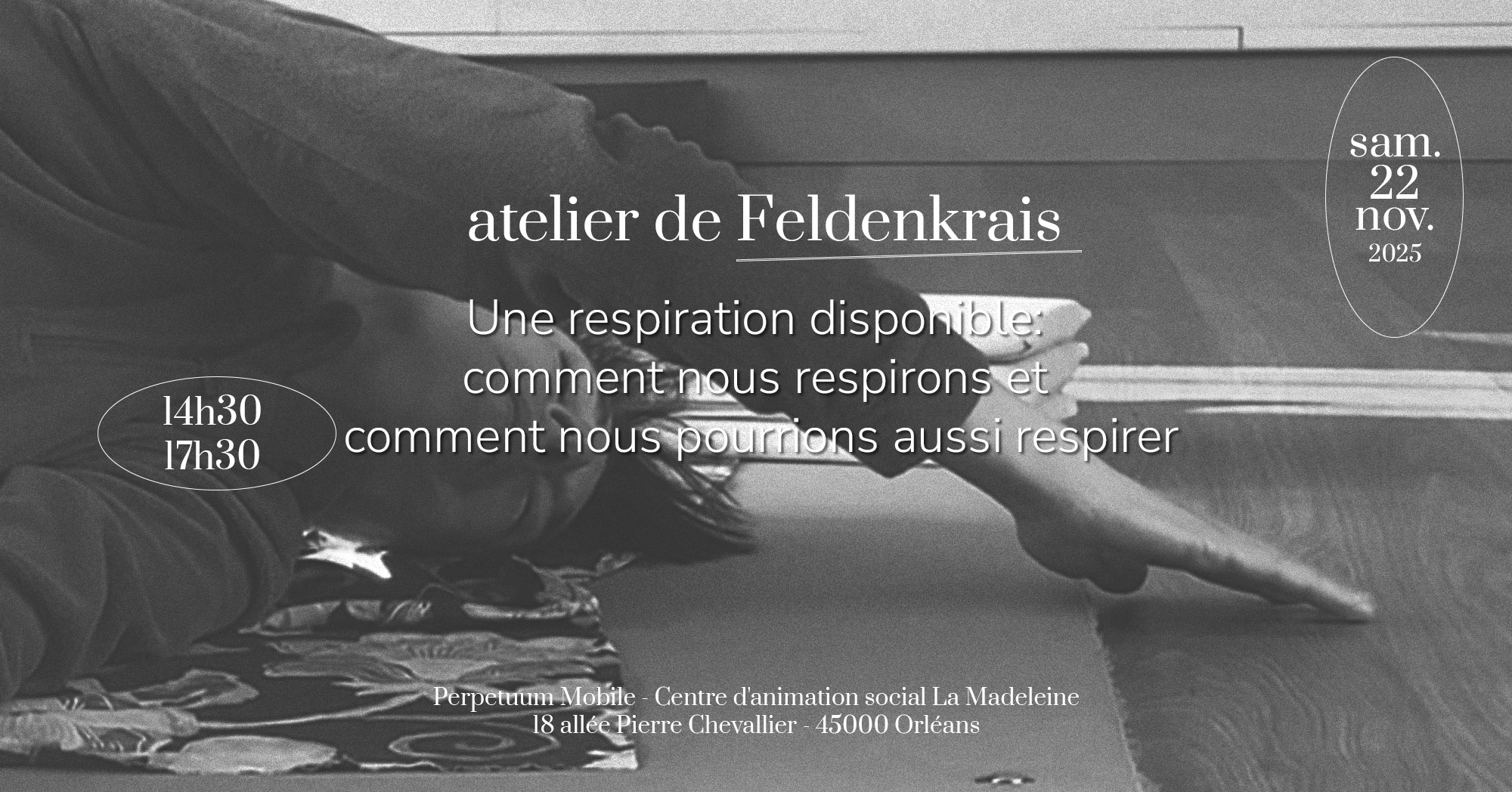 atelier de feldenkrais à Orléans novembre 2025 bien être et découverte de soi